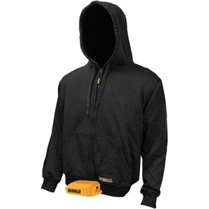 DEWALT DCHJ067B-L 20V/12V MAX Bare Hooded Heated Jacket, Black, Large(Small)