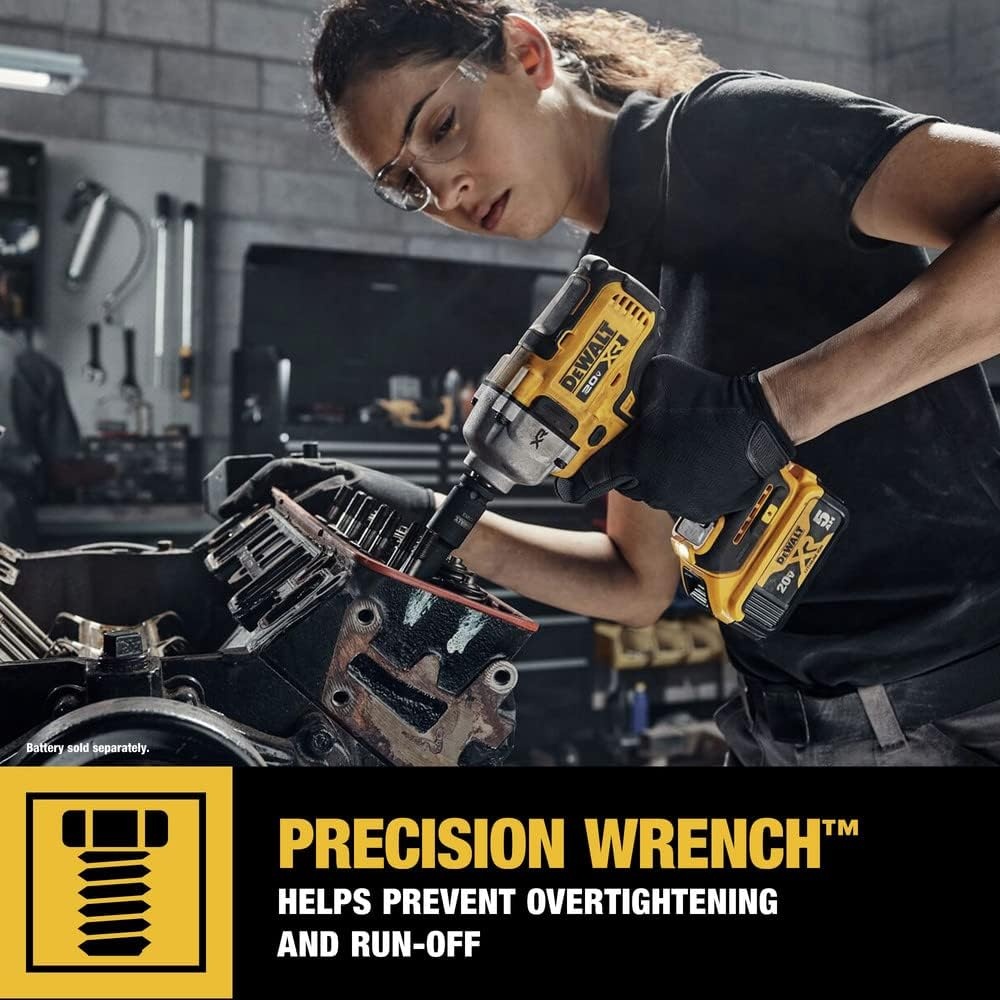 image:imageDEWALT 20V MAX Cordless Impact Wrench 12 Hog Ring Includes LED Work Light and Belt Clip Bare Tool Only DCF891B
