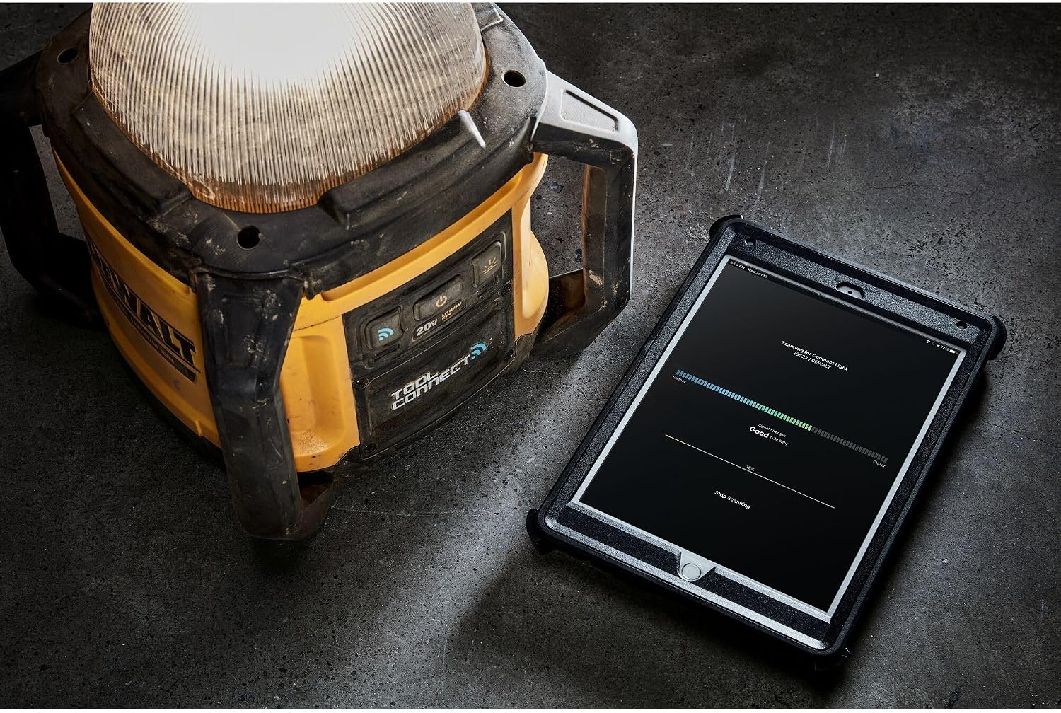 image:imageDEWALT 20V MAX LED Work Light Compact and Portable Weather and Dust Resistant Cordless DCL074
