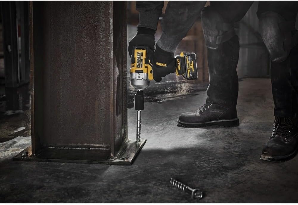 image:imageDEWALT 20V MAX XR 12 Inch Cordless Impact Wrench Kit with Hog Ring Anvil Battery and Charger Included DCF961GP1Bare Tool Only