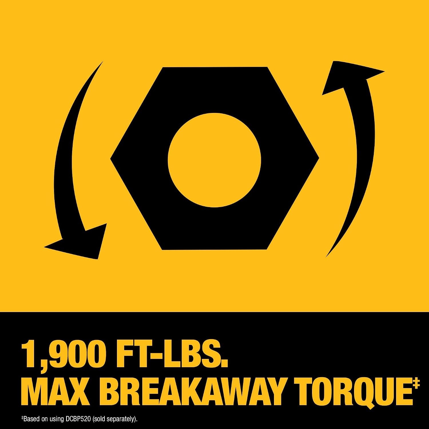 image:imageDEWALT 20V MAX XR 12 Inch Cordless Impact Wrench Kit with Hog Ring Anvil Battery and Charger Included DCF961GP1Kit with Battery