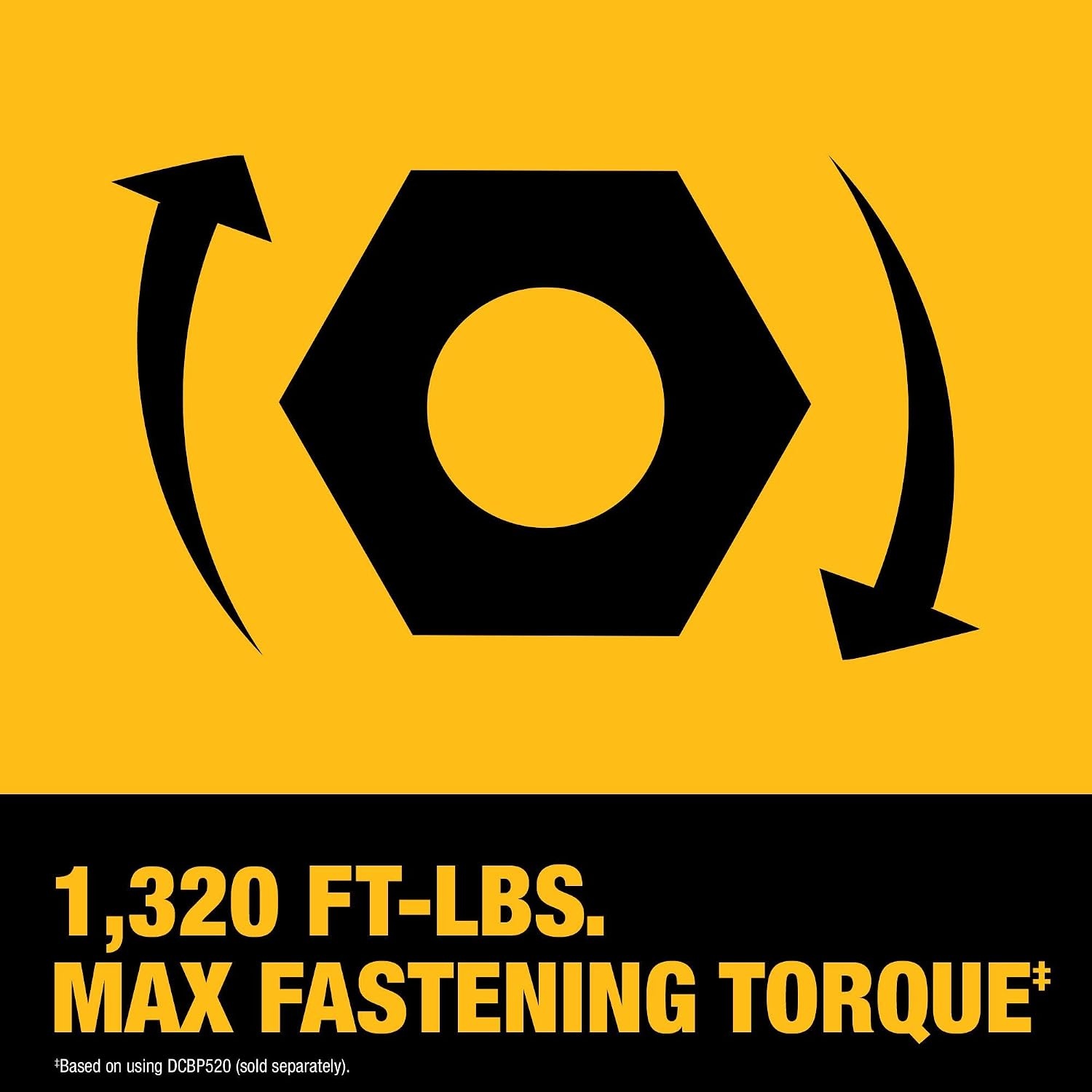 image:imageDEWALT 20V MAX XR 12 Inch Cordless Impact Wrench Kit with Hog Ring Anvil Battery and Charger Included DCF961GP1Kit with Battery