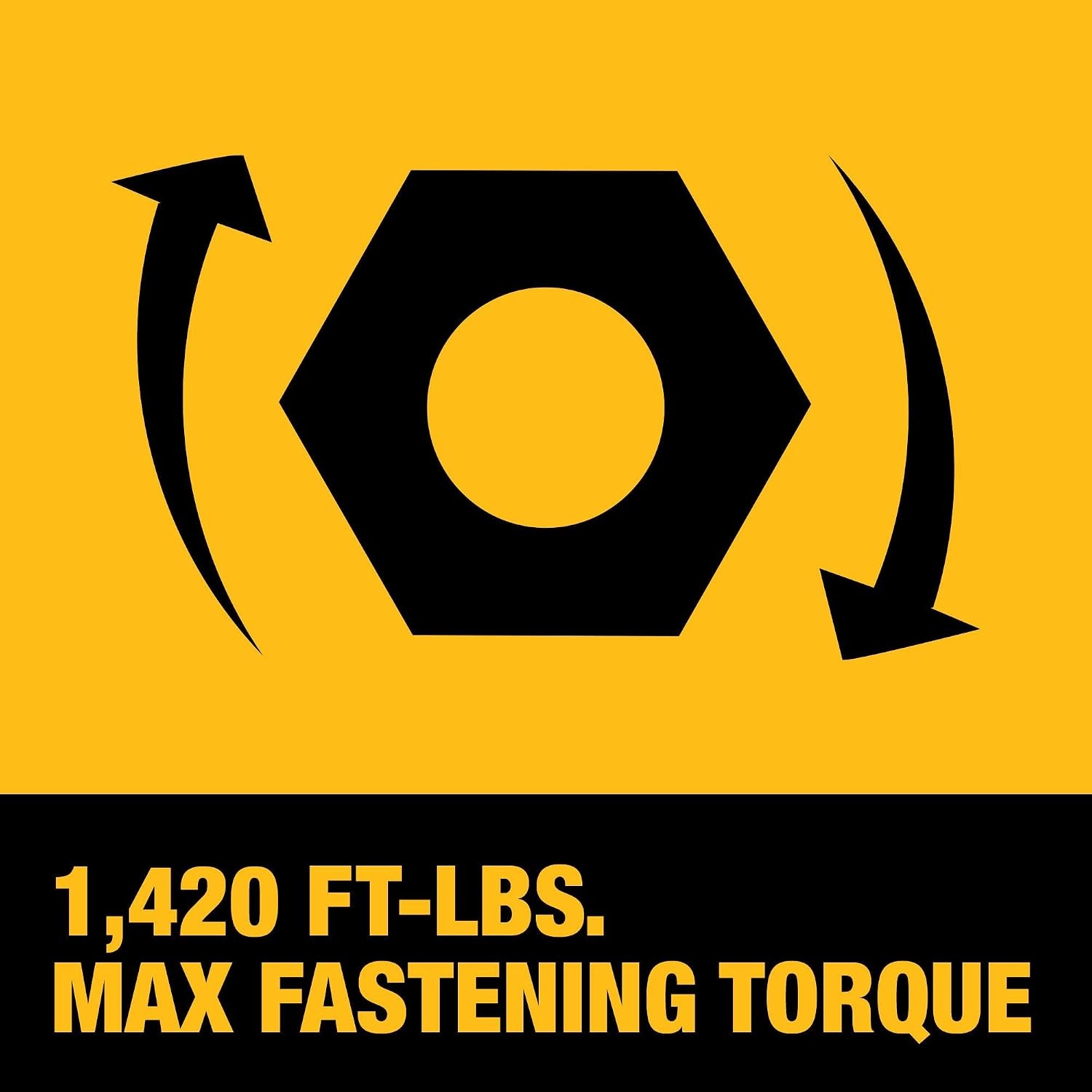 image:imageDEWALT 20V MAX XR 34 Inch Cordless Impact Wrench Kit with POWERSTACK Battery and Charger DCF964GH1