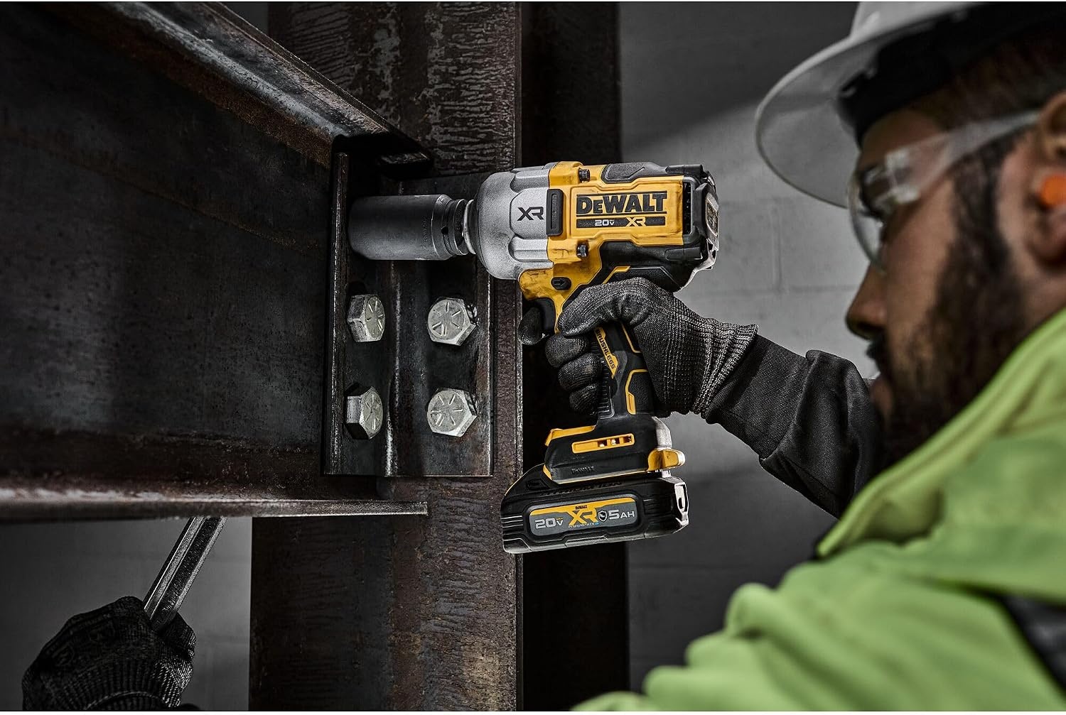 image:imageDEWALT 20V MAX XR 34 Inch Cordless Impact Wrench Kit with POWERSTACK Battery and Charger DCF964GH1