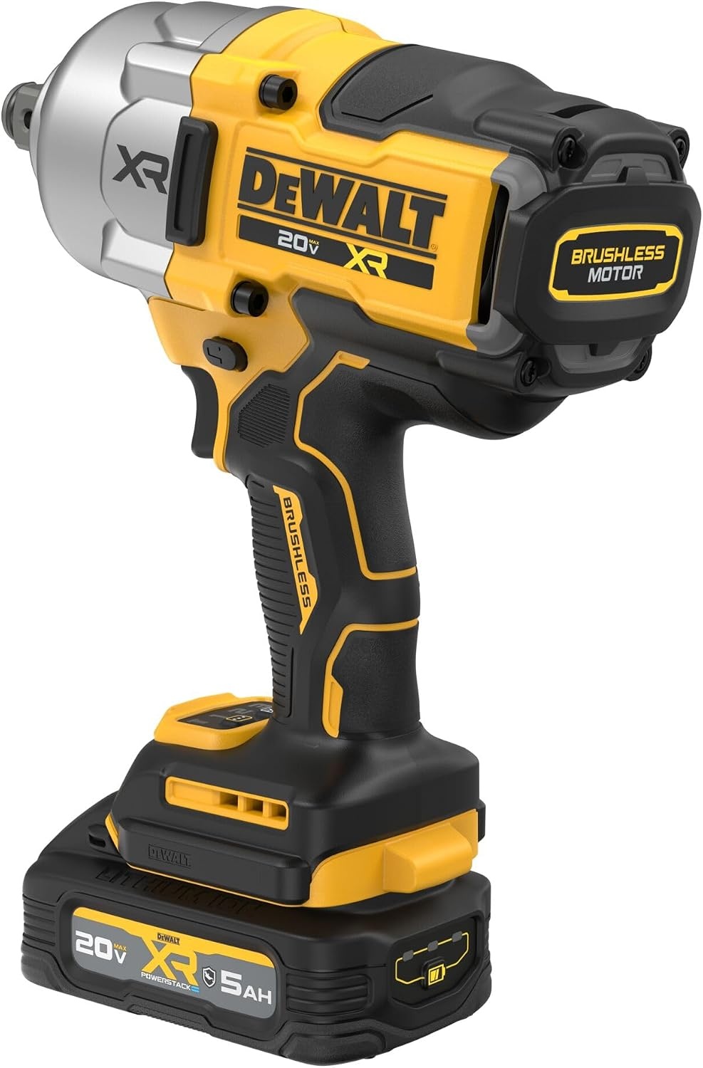 image:imageDEWALT 20V MAX XR 34 Inch Cordless Impact Wrench Kit with POWERSTACK Battery and Charger DCF964GH1
