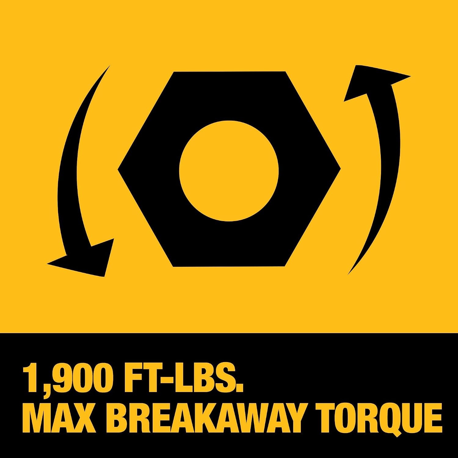 image:imageDEWALT 20V MAX XR 34 Inch Cordless Impact Wrench Kit with POWERSTACK Battery and Charger DCF964GH1