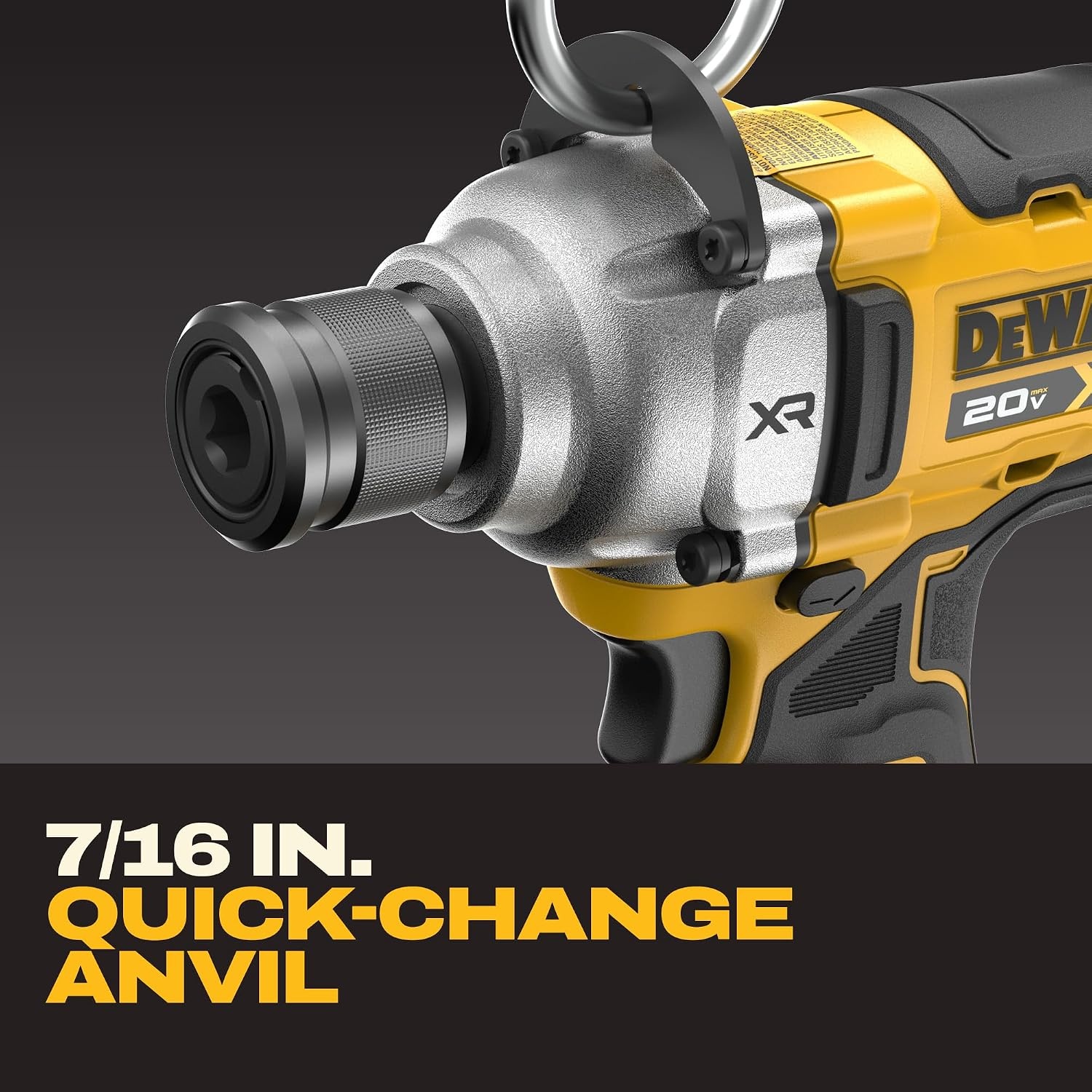 image:imageDEWALT 20V MAX XR Cordless Impact Wrench with Quick Release Chuck 716Inch Tool Only DCF898BNEW 20V 716 Impact Wrench
