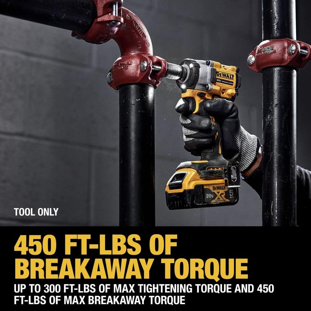 image:imageDEWALT ATOMIC 20V MAX 12 in Cordless Impact Wrench with Detent Pin Anvil Tool Only DCF922B