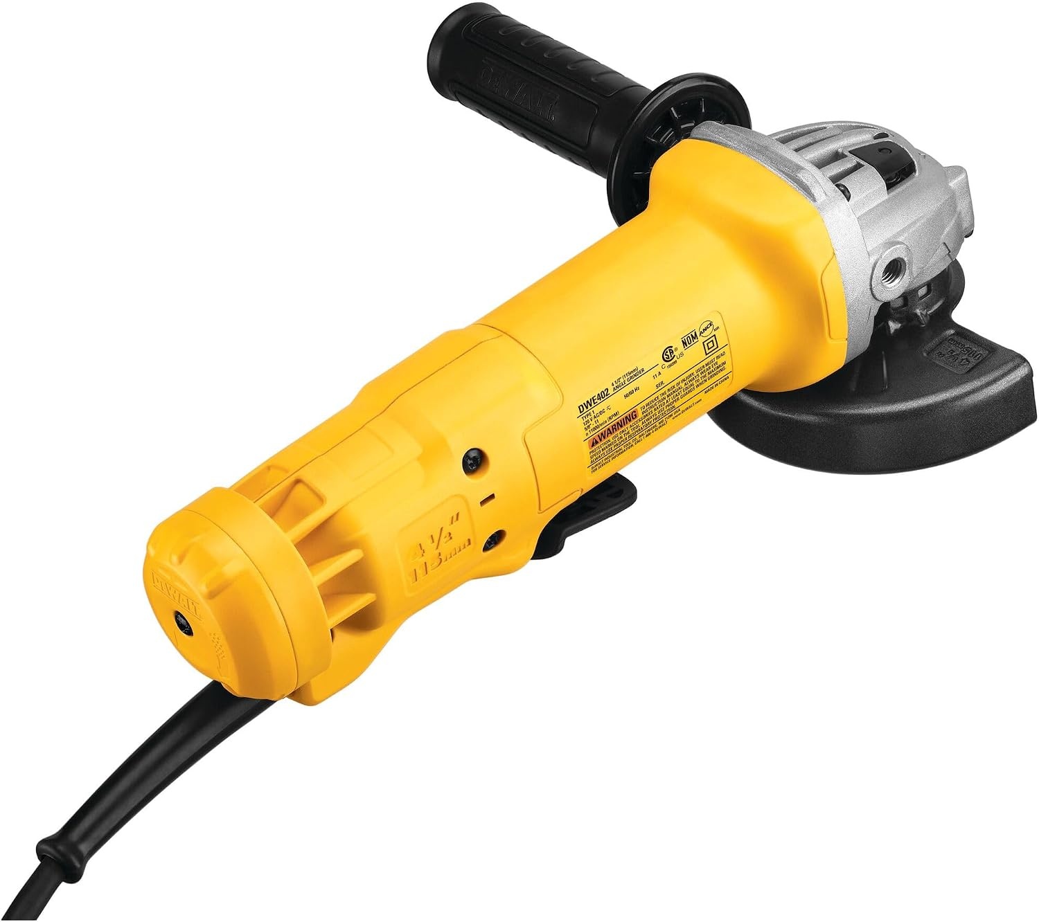 image:imageDEWALT Angle Grinder 412 in 11 Amp 11000 RPM No LockOn Paddle Switch Dust Ejection System Electric Grinder Tool DWE402NOne Size