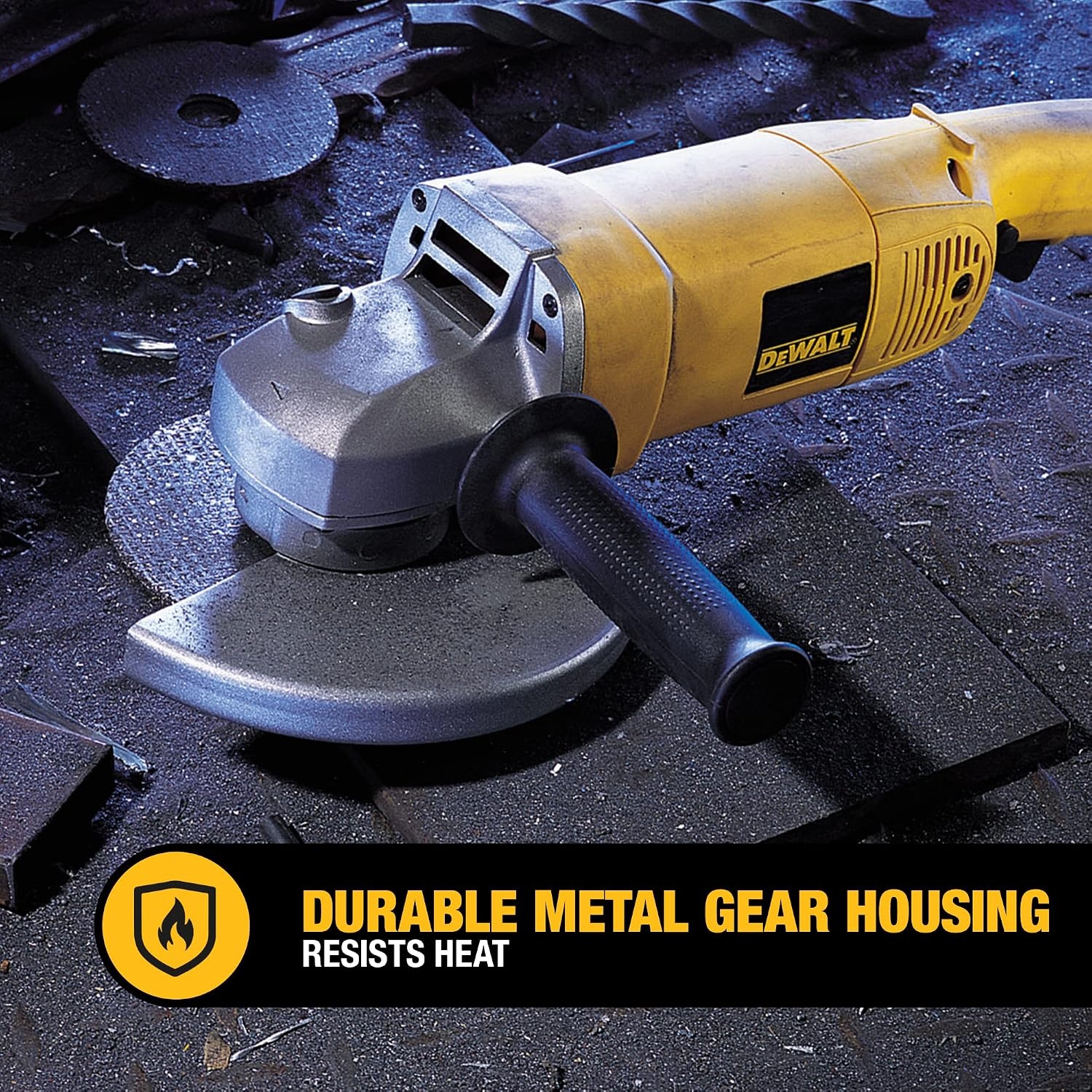 image:imageDEWALT Angle Grinder Tool Kit with Bag and Cutting Wheels 7Inch 13Amp DW840K full size