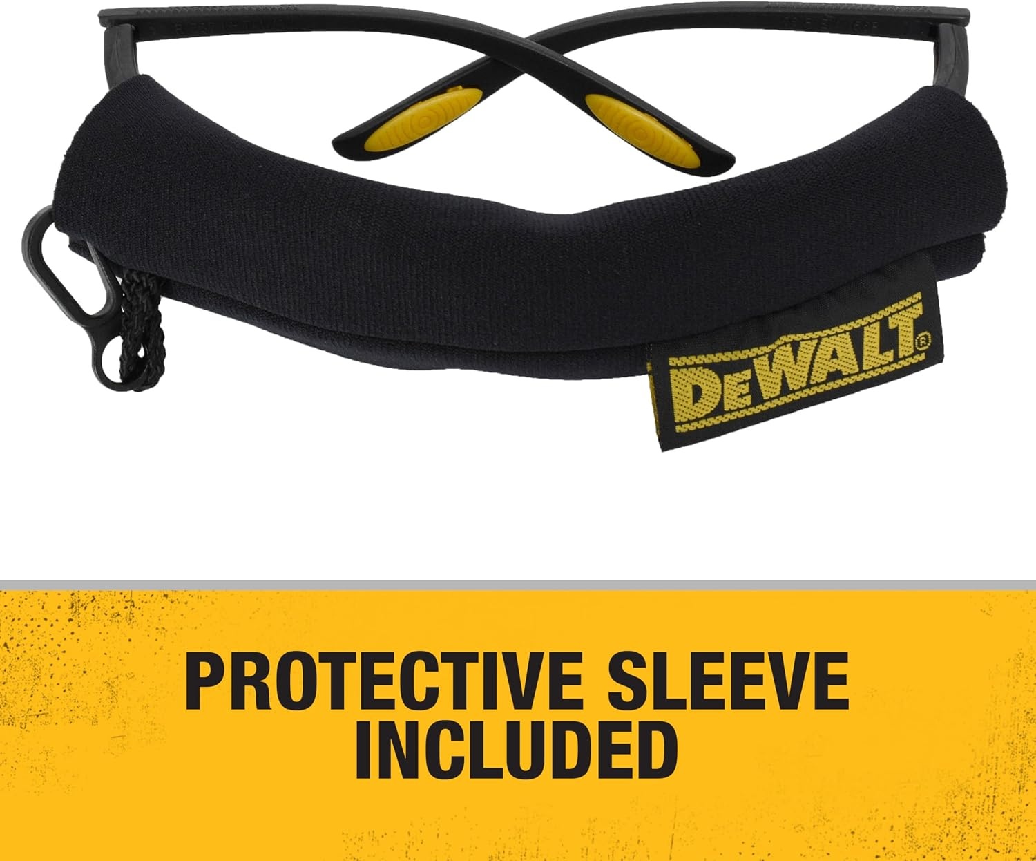 image:imageDEWALT DPG59125C Reinforcer RxBifocal 25 Clear Lens High Performance Protective Safety Glasses with Rubber Temples and Protective Eyeglass SleeveBlack Frame Clear Lens