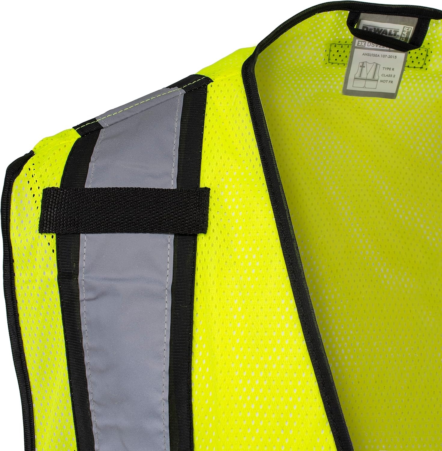 image:imageDEWALT DSV221 Class 2 Contrasting Trim Economy Mesh Vest Green Size 4X