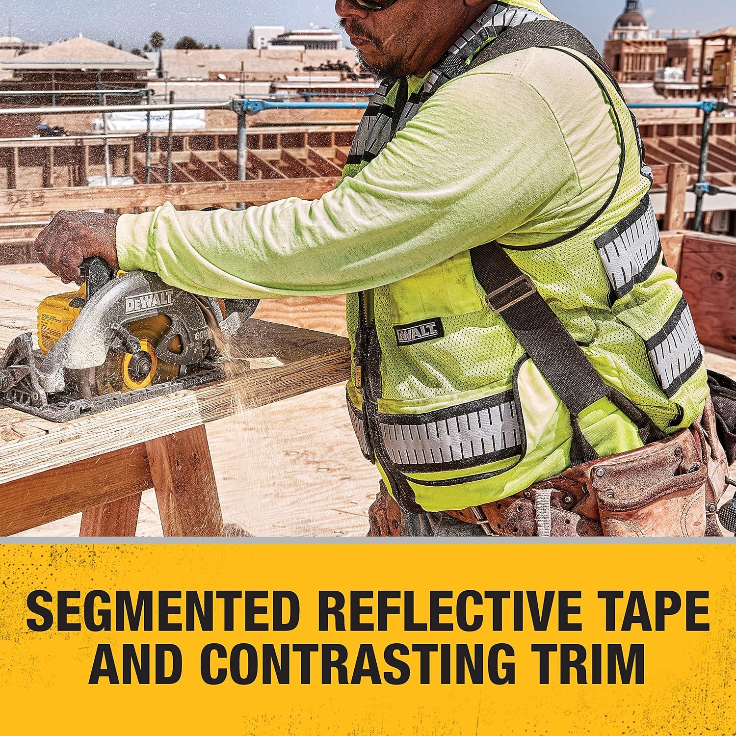 image:imageDEWALT DSV521 Class 2 Heavy Duty Surveyor Vest XLarge