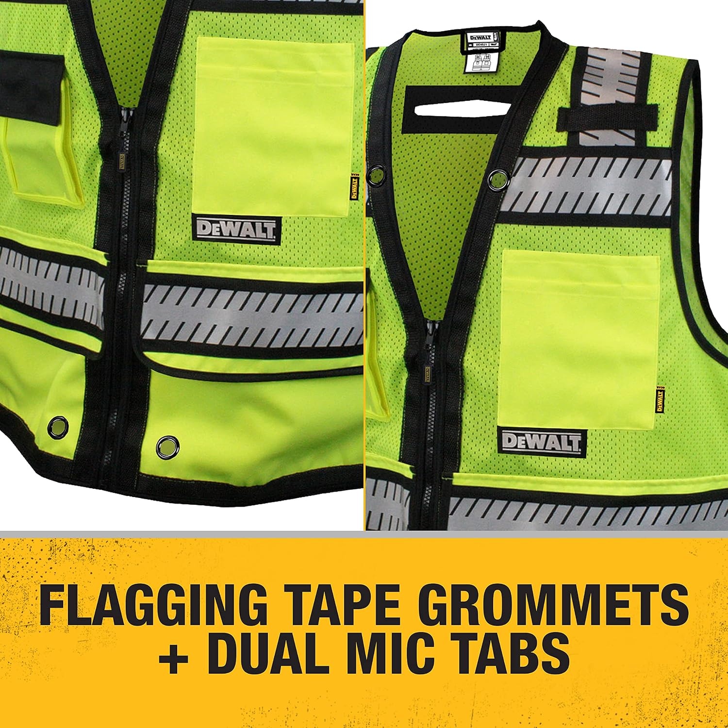 image:imageDEWALT DSV521 Class 2 Heavy Duty Surveyor Vest XLarge