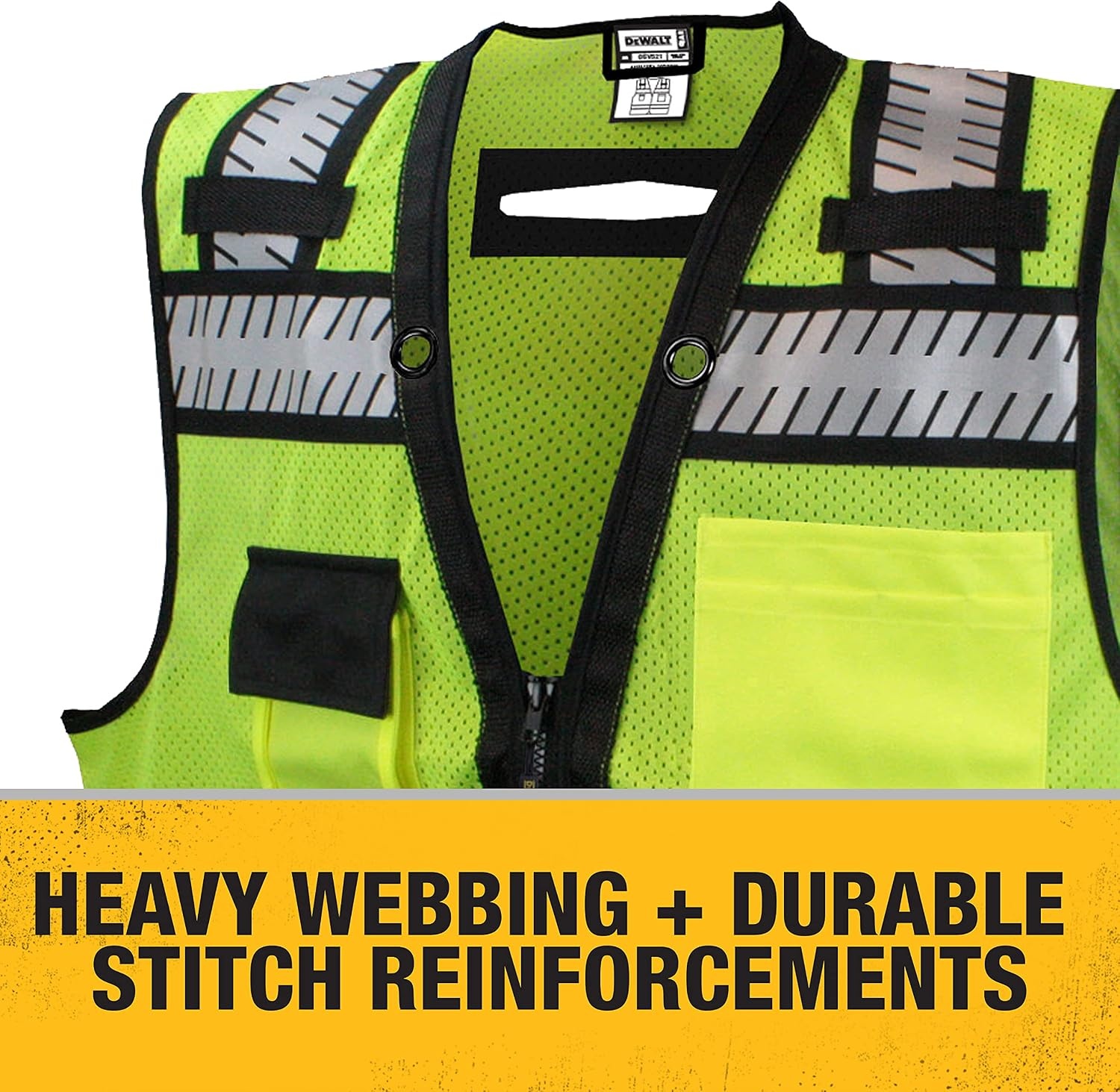 image:imageDEWALT DSV521 Class 2 Heavy Duty Surveyor Vest XLarge