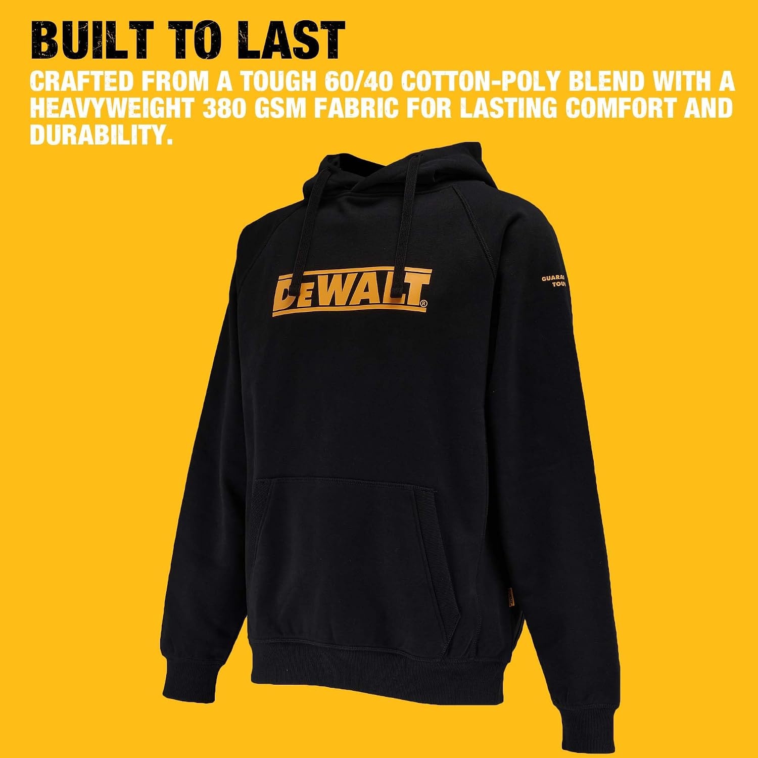 image:imageDEWALT Rexburg Mens Water Resistant Cottonpoly Heavy Duty Work HoodieBlack