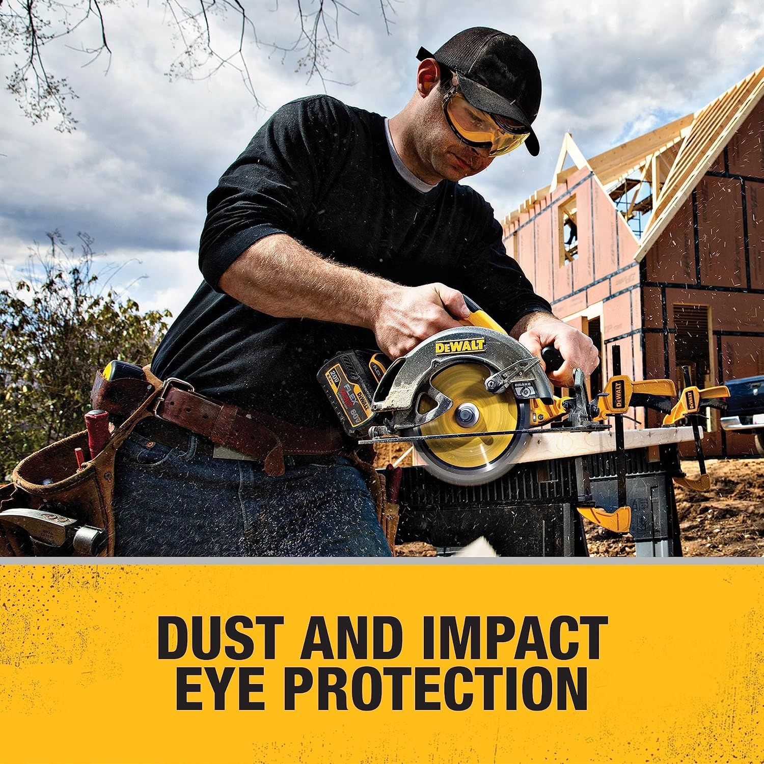 image:imageDewalt DPG82 Concealer AntiFog Dual Mold Safety Goggle 1 PairClear