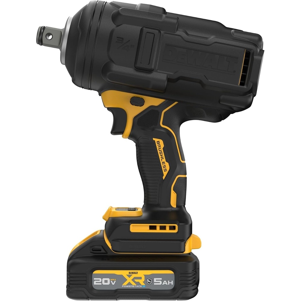 image:imageDEWALT 20V MAX XR 34 Inch Cordless Impact Wrench Kit with POWERSTACK Battery and Charger DCF964GH1