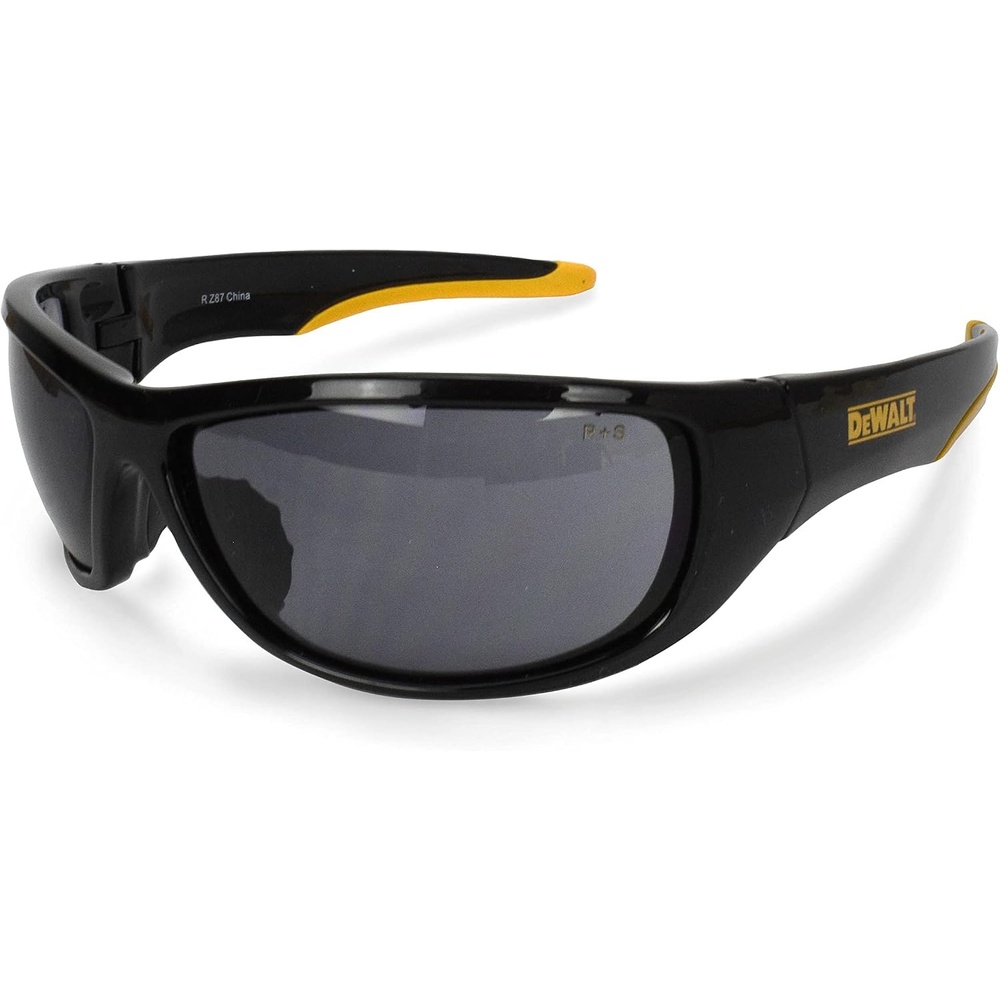 image:imageDEWALT DPG942C Dominator Z87 Safety Glasses  Black Full Frame amp Smoke Lens  Rubber Temples amp Nosepiece  1 Pair