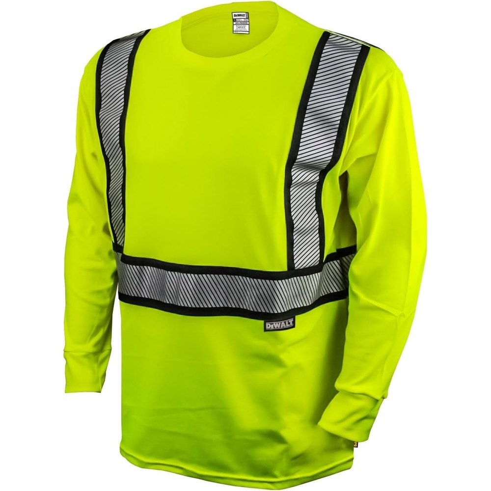 image:imageDEWALT DST9212X Class 2 Modacrylic Fr Long sleeve TShirt HiViz Green XXLarge