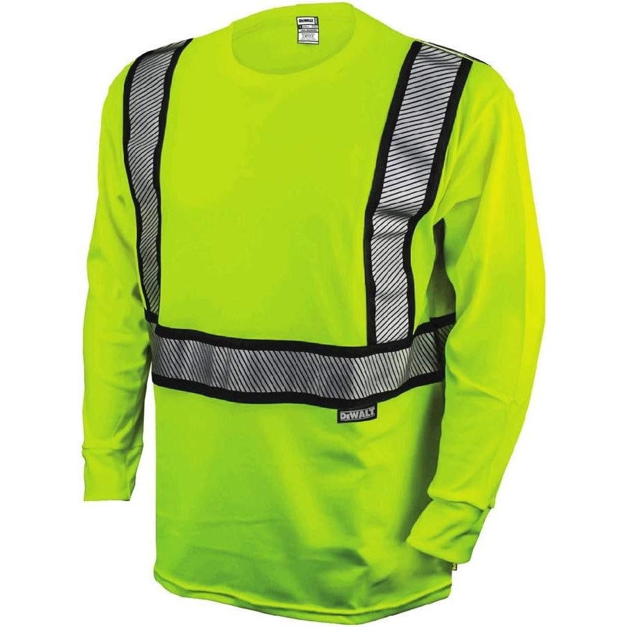 image:imageDEWALT DST921M Class 2 Modacrylic Fr Long sleeve TShirt HiViz Green Medium