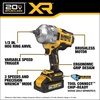 DEWALT 20V MAX XR 1/2 Inch Cordless Impact Wrench Kit with Hog Ring Anvil, Battery and Charger Included (DCF961GP1)(Kit with Battery)