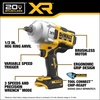 DEWALT 20V MAX XR 1/2 Inch Cordless Impact Wrench Kit with Hog Ring Anvil, Battery and Charger Included (DCF961GP1)(Kit with Battery)