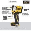 DEWALT ATOMIC 20V MAX* 1/2 in. Cordless Impact Wrench with Detent Pin Anvil (Tool Only) (DCF922B)
