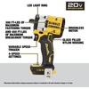 DEWALT ATOMIC 20V MAX* 1/2 in. Cordless Impact Wrench with Hog Ring Anvil (Tool Only) (DCF921B)(1)