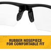 DEWALT DPG100-2D Crosscut® Safety Glasses – Black Half Frame – Smoke Lens – ANSI Z87.1+ – 1 Pair(Black Frame / Clear Lens)