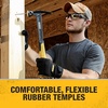 DEWALT DPG100-2D Crosscut® Safety Glasses – Black Half Frame – Smoke Lens – ANSI Z87.1+ – 1 Pair(Black Frame / Indoor/Outdoor Lens)
