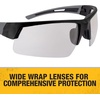 DEWALT DPG100-2D Crosscut® Safety Glasses – Black Half Frame – Smoke Lens – ANSI Z87.1+ – 1 Pair(Black Frame / Indoor/Outdoor Lens)