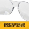 DEWALT DPG54-1C Protector™ Protective Eyewear – ANSI Z87.1+ Impact Rated – Lightweight Universal-Fit Frame – Flexible Rubber Temples – Clear Lens – 1 Pair(One Size)