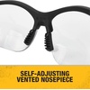 DEWALT DPG59-125C Reinforcer Rx-Bifocal 2.5 Clear Lens High Performance Protective Safety Glasses with Rubber Temples and Protective Eyeglass Sleeve(Black Frame  Clear Lens)