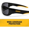 DEWALT DPG94-6C Dominator™ Z87+ Safety Glasses – Black Full Frame & Silver Mirror Lens – Rubber Temples & Nosepiece – 1 Pair