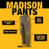 DEWALT Madison Men’s, Pro-Stretch, Water Resistant Work Pants(Cactus)