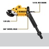 DEWALT Metal Shear/Cutter Drill Attachment, Impact Ready, 360 Degree Pivoting Head, Cuts 18GA Material (DWASHRIR)(Yellow, Black)