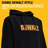 DEWALT Rexburg Men’s Water Resistant, Cottonpoly, Heavy Duty, Work Hoodie(Black)