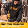 DEWALT Rexburg Men’s Water Resistant, Cottonpoly, Heavy Duty, Work Hoodie(Black)