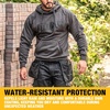 DEWALT Rexburg Men’s Water Resistant, Cottonpoly, Heavy Duty, Work Hoodie(Charcoal)