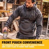 DEWALT Rexburg Men’s Water Resistant, Cottonpoly, Heavy Duty, Work Hoodie(Charcoal)