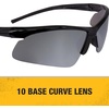 Dewalt DPG51-6C Radius Silver Mirror 10 Base Curve Lens Protective Safety Glasses