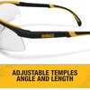Dewalt Dual Comfort Silver Mirror High Performance Protective Safety Glasses Dpg55 Unisex Adult Adjustable Rubber Rimless(Clear)