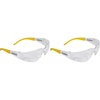 DEWALT DPG54-1C Protector™ Protective Eyewear – ANSI Z87.1+ Impact Rated – Lightweight Universal-Fit Frame – Flexible Rubber Temples – Clear Lens – 1 Pair(One Size (Pack of 2))