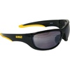 DEWALT DPG94-6C Dominator™ Z87+ Safety Glasses – Black Full Frame & Silver Mirror Lens – Rubber Temples & Nosepiece – 1 Pair