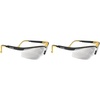 Dewalt Dual Comfort Silver Mirror High Performance Protective Safety Glasses Dpg55 Unisex Adult Adjustable Rubber Rimless(Clear)
