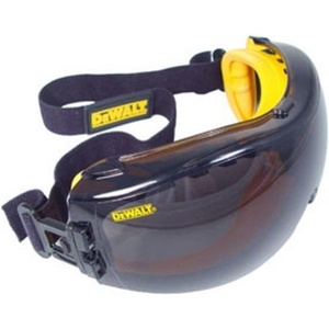 DEWALT Concealer Clear Anti Fog Dual Mold Safety Goggle Dpg82 Unisex Adult Tinted Anti Fog Adjustable Polycarbonate Full Rim(Smoke)