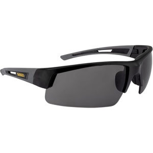 DEWALT DPG100-2D Crosscut® Safety Glasses – Black Half Frame – Smoke Lens – ANSI Z87.1+ – 1 Pair(Black / Smoke)