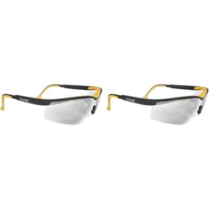 Dewalt Dual Comfort Silver Mirror High Performance Protective Safety Glasses Dpg55 Unisex Adult Adjustable Rubber Rimless(Clear)