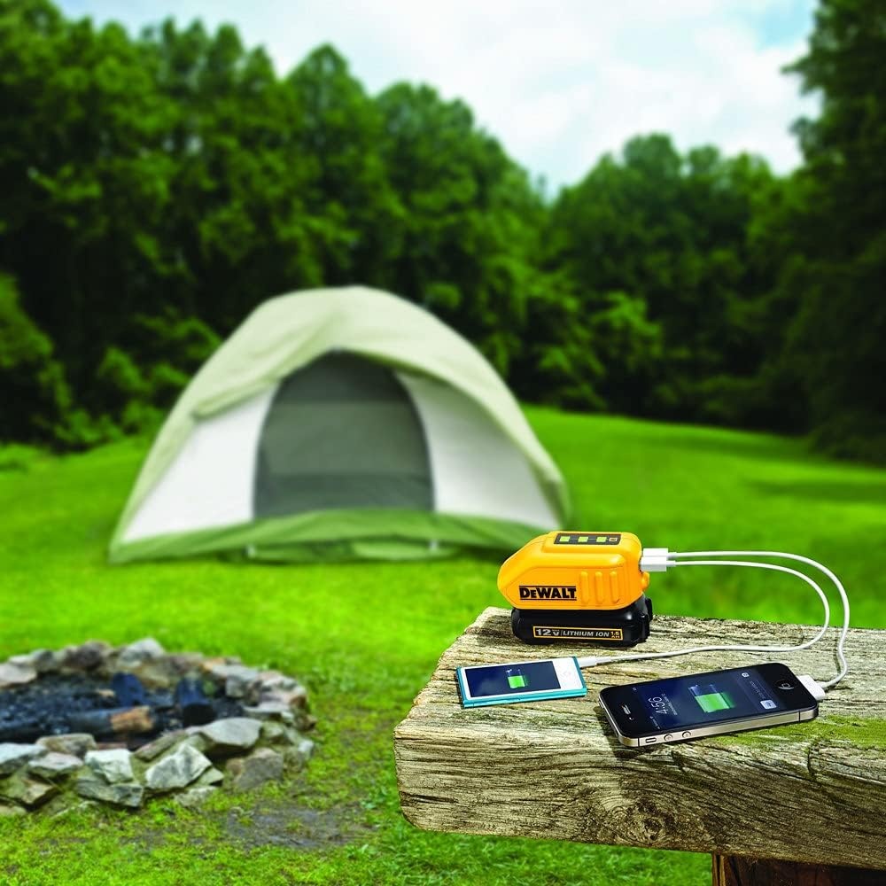 image:imageDEWALT 12V20V MAX USB Charger with 2 Ports and State of Charge IndicatorDCB090